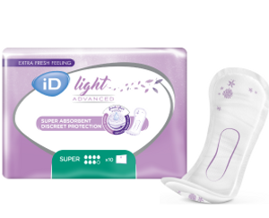 ID Light Small Shaped Pad Super, Pack/10