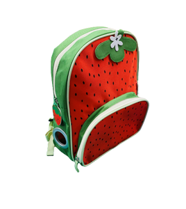 Tubie Fun, Modified Backpack, Side Opening, Internal Velcro Straps and Clip, Front Pocket, Side Pouch, Padded Straps,  Strawberry Design - Each