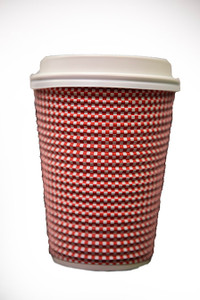 16oz disposable cups, 25pc per sleeve, 40 sleeves per carton. Red Check