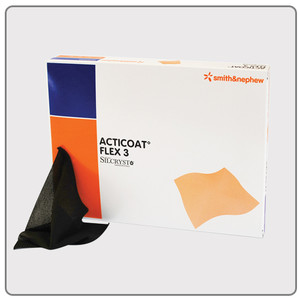 Acticoat Antimicrobial Barrier Dressing 15cm x 15cm, Each (Sold as an each, can be purchased as a box of 5)