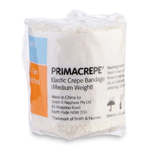 Primacrepe Medium Weight Crepe Bandage 5cm x 1.6m, Each (Sold as an each, can be purchased as Box/12)