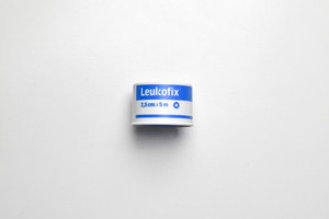 Leukofix Snap Spool Film Tape Sky Blue on White 2.5cm x 5m, Each (Sold as an each, can be purchased as Box/12)