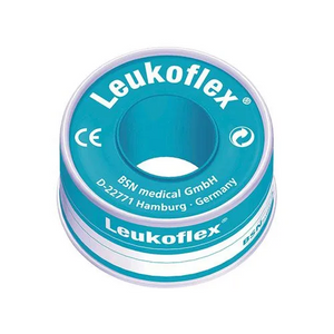 Leukoflex Surgical Tape Plastic 1.25cm x 5m, Each (Sold as an each, can be purchased as Box/24)