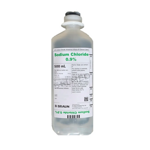 BBraun Sodium Chloride 0.09% 500ml, Each