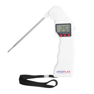 Hygiplas Easytemp Colour Coded White Probe Thermometer, Each