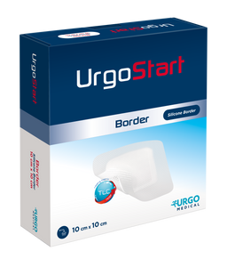 UrgoStart Border Absorbent Dressing (Border) 10cm x 10cm, Each (Sold as an each, can be purchased as Box/10)\r\n