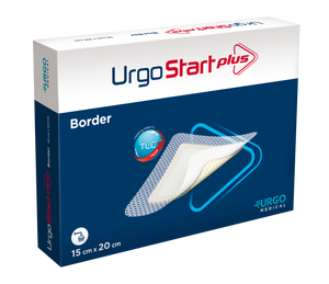 UrgoStart Plus Border Ployfibrous Dressing (Border) 15cm x 20cm, Each (Sold as an each, can be purchased as Box/10)\r\n