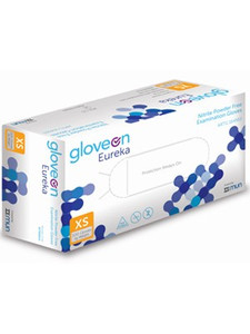 GloveOn Eureka Nitrile Exam Gloves, Powder Free, Non Sterile, X-Small Box/300