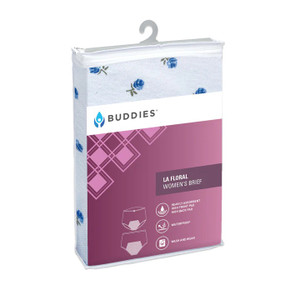 Buddies La Floral High Waisted Ladies Continence Underwear(450ml) 3XL, Each