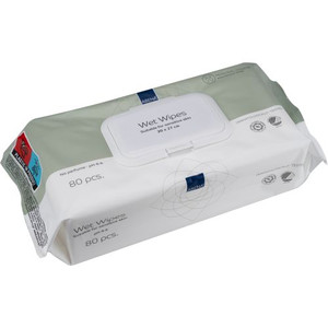 Abena Wet Wipes 20 X 27Cm, Pack/80 (Sold As A Pack Can Be Purchased As Carton/12)