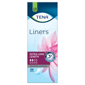 Tena Ultimate Coverage Ultra Long Incontinence Liners, Pack/22
