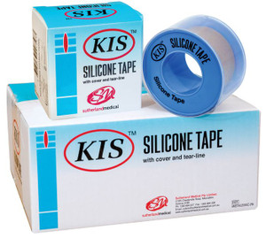 Silicone Tape 5cm x 1.5m (0.037mm thickness) Hard Release Liner, Box/6