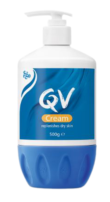 QV Cream 500g Pump, Each (Sold as an each can be purchased as Carton/12)