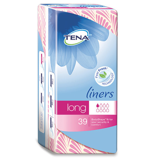 TENA Liners Long Length, Pack/39