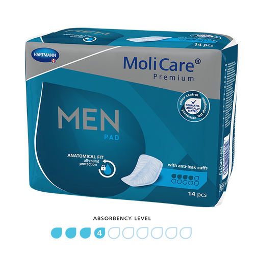 MoliCare Premium Men Pad 4 Drops, Pack/14