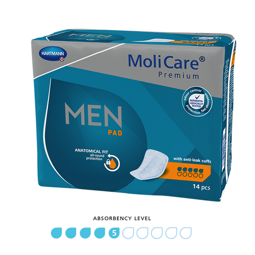 MoliCare Premium Men Pad 5 Drops, Pack/14