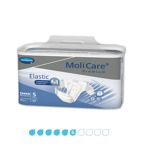 MoliCare Premium Elastic Small 6 Drops, Pack/30