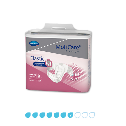 MoliCare Premium Elastic Small 7 Drops, Pack/30