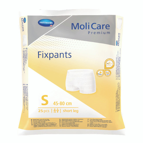 MoliCare Premium FixPants Short Small, Pack/25