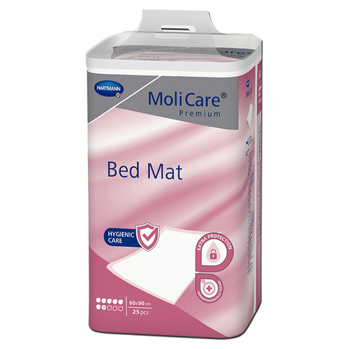 MoliCare Premium Bed Mat 60cm x 90cm 7 Drops, Pack/25
