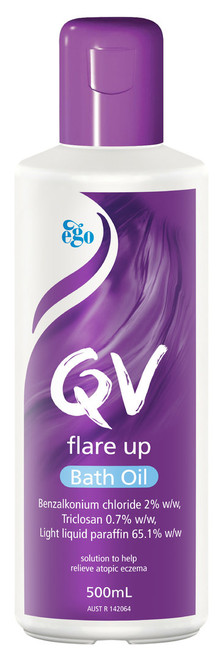 QV Flare Up Bath Oil 500ml Bottle, Each