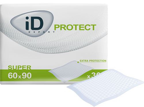 Id Expert Protect Bed Pads Super 60X90Cm Ctn/120 (4 Packs Of 30)