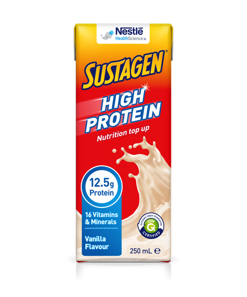 Sustagen High Protein Vanilla Ready To Drink 250ml Tetrapak, Each\r\n