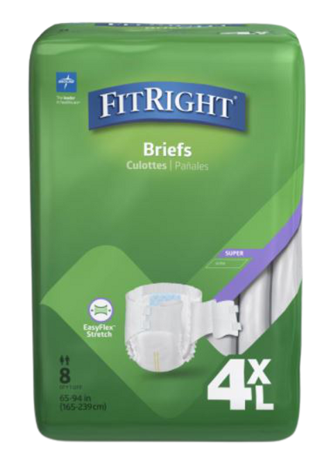 Fitright Bariatric Brief 4XL, Pack/8 \r\n(Sold as pack or can be bought as Carton of 4 packs)