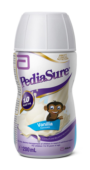 Pediasure Vanilla 200ml, Each  (Sold as each can be bought Carton/30)