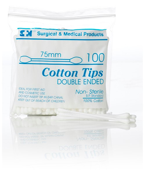 Cotton Tipped Applicator DE 7.5cm Box/100