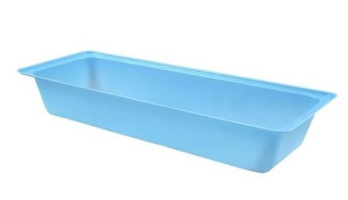 Injection Tray Blue 200mmx75mmx30mm (Single Use), Each