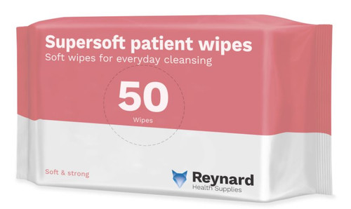 Reynard Supersoft Patient Wipes Pk50, Each