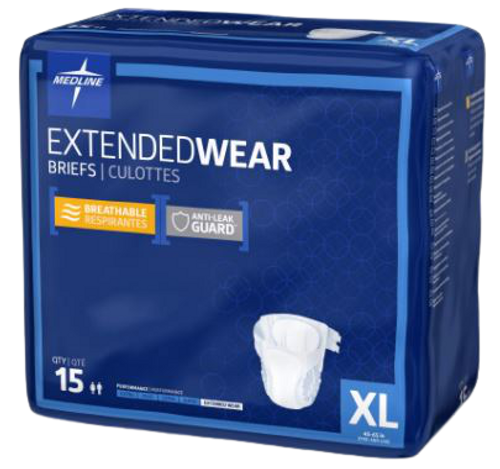 Extended Wear Brief Wrap X-Large, Pack/14\r\n(Sold as pack or can be bought as Carton of 4 packs)