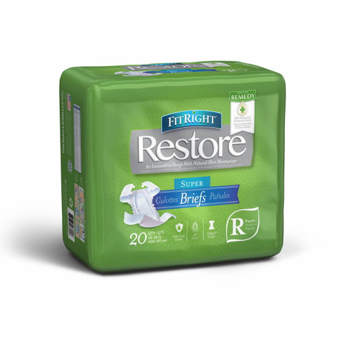 Fitright Restore Brief Wrap Regular Lavender, Pack/20