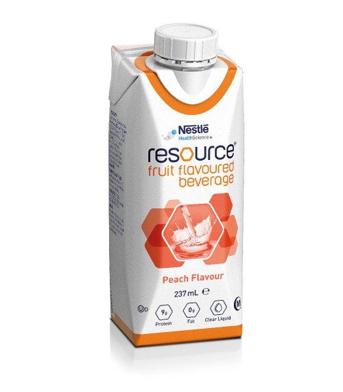 "Resource Fruit Beverage Peach, Prism, 237ml, Each (Sold as Each, Can purchase as carton of 24) "