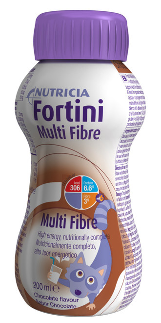 "Fortini Multi Fibre Chocolate 200ml Bottle, Each "