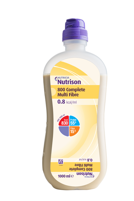 Nutrison 800 Complete Multifibre 1L Bottle, Each (Sold as an Each, can be purchased as a carton of 8)