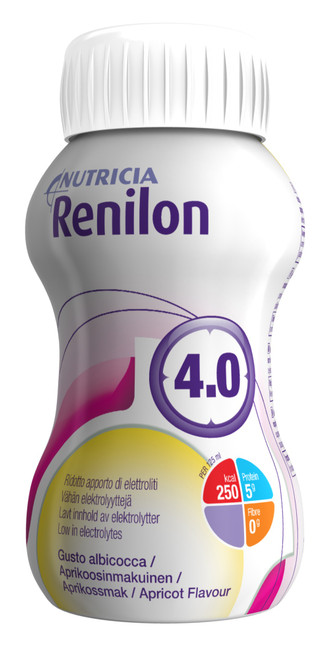 Renilon 4.0 Apricot 125ml Bottle, Pack/4