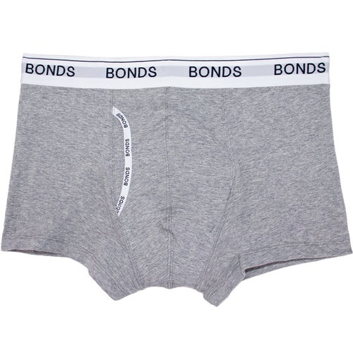 NIGHT N DAY x BONDS branded Men's Guy Front Trunk/Boxer 100% Cotton w/ absorbent, waterproof pad sewn-in | Large (W95-100cm) | 400mL capacity pad | GREY\r\n