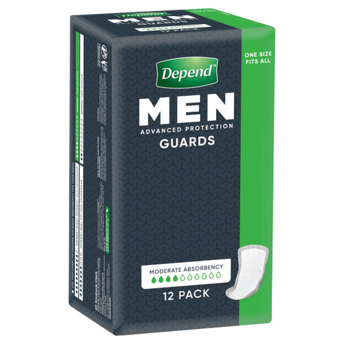 Depend Male Guards, Pack/12