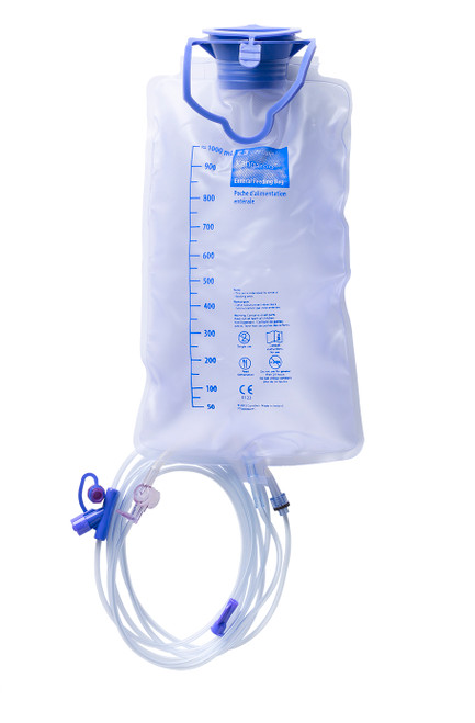 Kangaroo EPump 1000ml Feed Set with Inline Medication Port, Sterile, Each (Sold as each can be bought Carton/30)