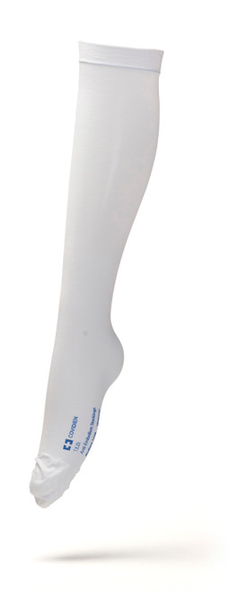 T.E.D Anti Embolism Stockings Large, Regular, Open Toe, Knee Length, White, Pair