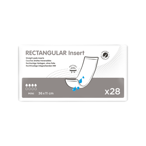 ID Expert Rectangular Pad Mini (36x11cm) Ctn/112 (4 packs of 28)