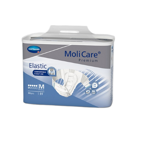 "MoliCare Premium Elastic Medium 6 Drops, Pack/30(Sold as a Pack can be bought Carton/3)"