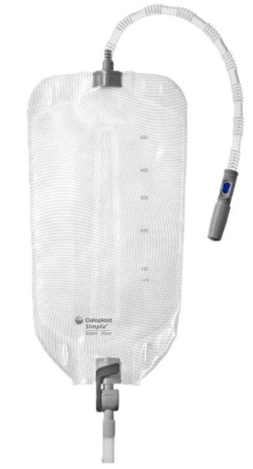 Simpla Profile Leg Bag 50cm Tube / 500ml (Non-Sterile), Each