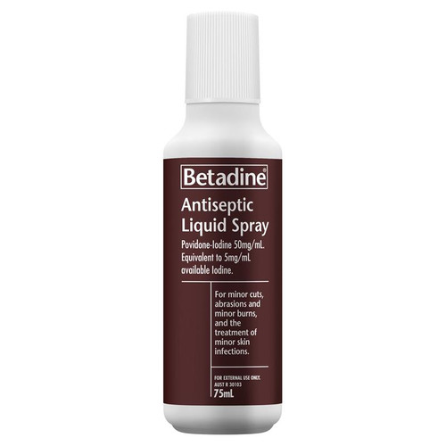 Betadine Antiseptic Spray 75ml Pump Pack Each