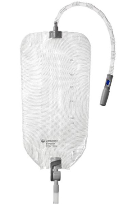 Simpla Profile Leg Bag 25cm Tube / 500ml (Sterile), Each