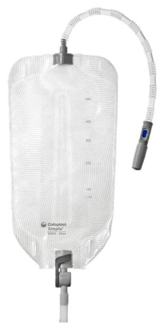 Simpla Profile Leg Bag 25cm Tube / 750ml (Sterile), Each\r\n