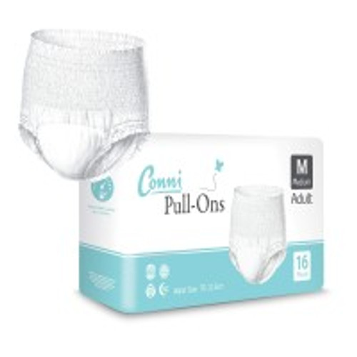 Conni Pull-Ons Medium, Pack/16 (Sold as a pack can be purchased 8 packs to a carton)