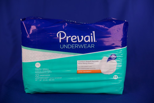 Prevail Protective U/Wear 1100ml Small 51-86cm,  Pack/22 (Sold as a pack can be purchased Carton of 4 packs)